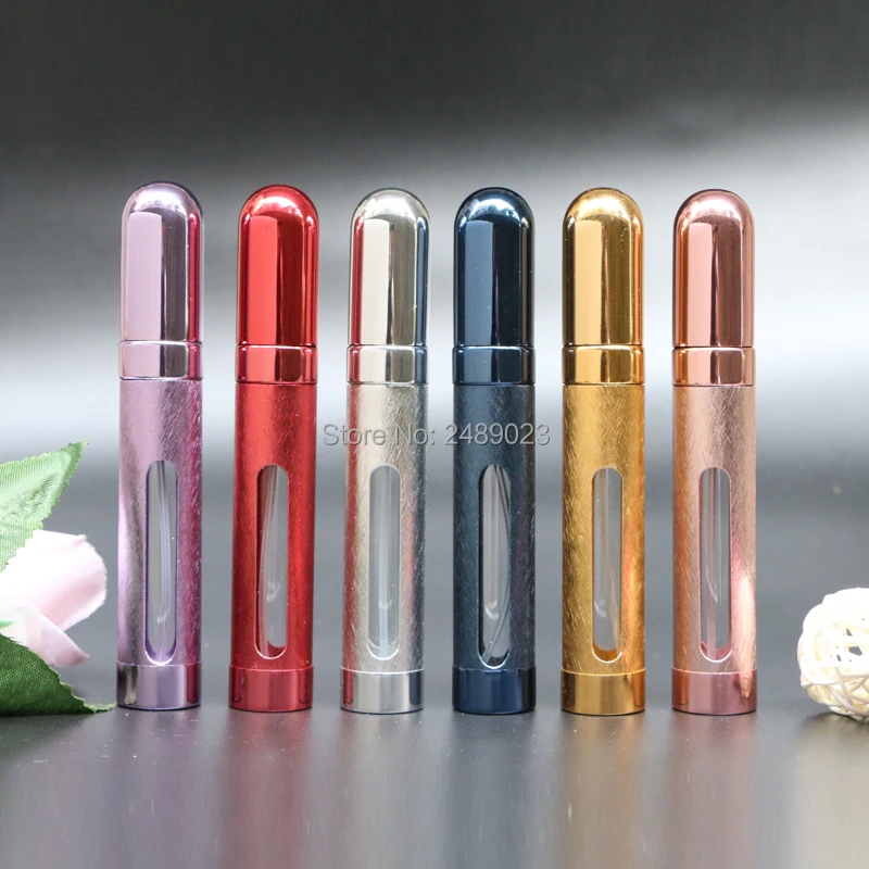 Top Quality 6ml 12ml Mini Perfume Bottle Atomizer Spray Empty Travel Refillable Bottles 6 Colors Luxury Great Gifts for Women