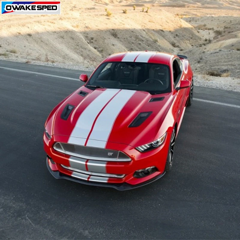 

Car Whole Body Sport Stripes For Ford Mustang Shelby GT Car Hood Roof Tail Decor Stickers Auto Rear Front Bumper Vinyl Decals