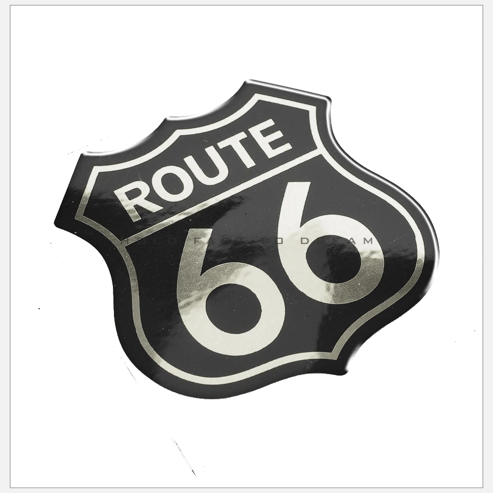 3D Motorcycle Tank Pad Decal Sticker Historic Route 66 Logo case for harley Touring Dyna Fatboy Softail 48 XL883 XL1200