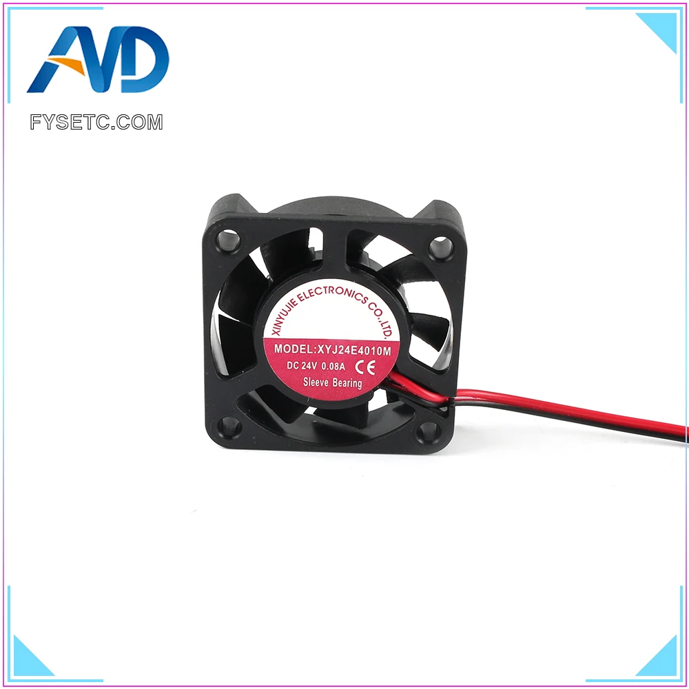 DC 24V 4010 Cooling Fan 40x40x10mm 0.08A Hydraulic Bearing Fan Cooler Radiator Super Silent For Ender-3 3D Printer Part