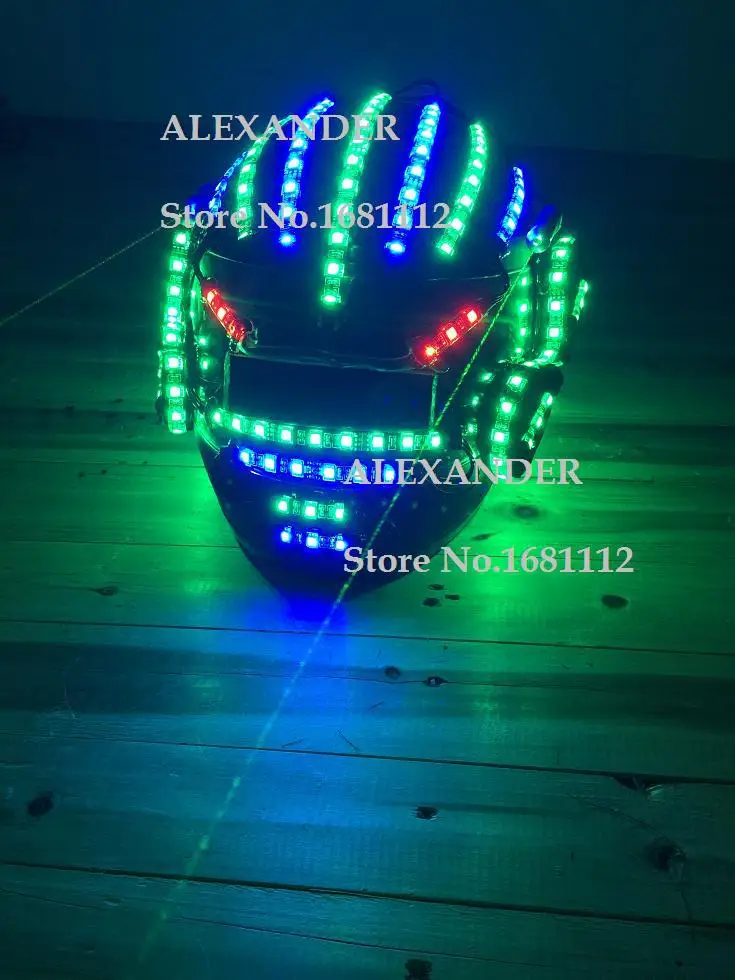 LED   Robot Birthday Party  Luminous LIGHT Helmet