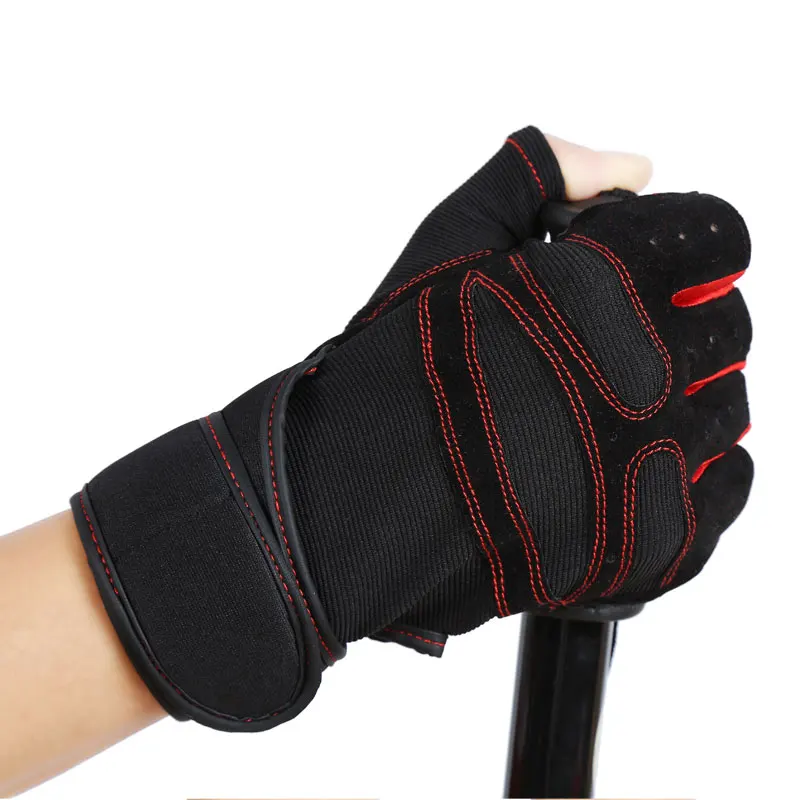 Men Women Half Finger Gym Gloves Heavyweight Sports Exercise Weight Lifting Gloves Body Building Training Sport Fitness Gloves