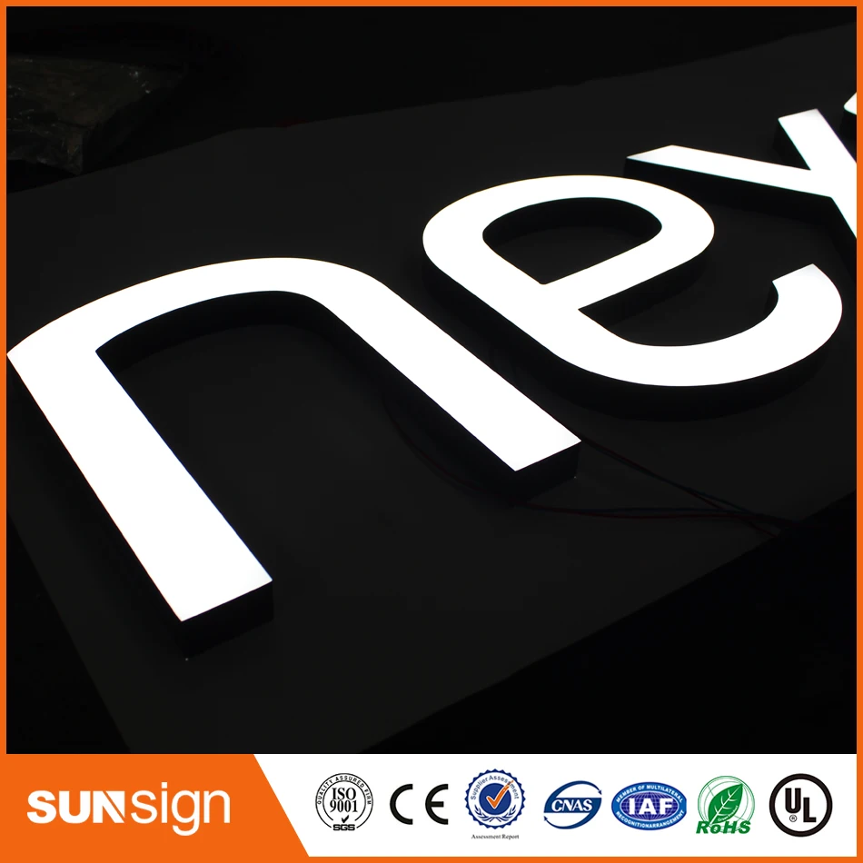 Outdoor Indoor Frontlit En Backlit Aangepaste Led Teken