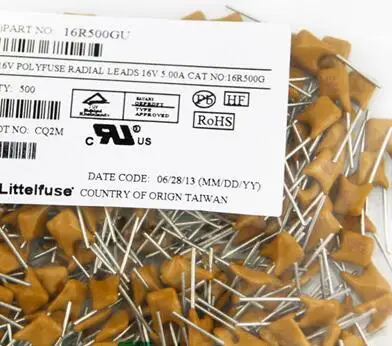 

500PCS x 16R500GU 16V 5A PTC POLYFUSE RADIAL LEADS PTC Resettable Fuse 16R500G