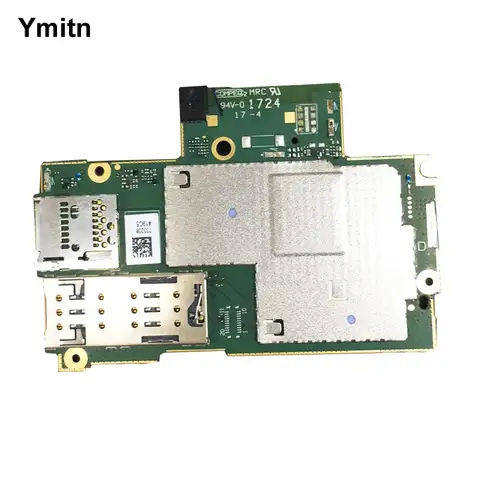 Novo painel eletrônico ymitn desbloqueado mainboard para sony xperia xa1 ultra g3221 g3212 g3223 g3226 circuitos placa-mãe cabo flexível