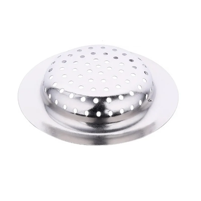 120pcs/lot Kitchen Outfall Water Tank Strainer Sink Cuttable Water Tank Filter Stainless Steel Sewer Filter Floor Drain 9cm/11cm