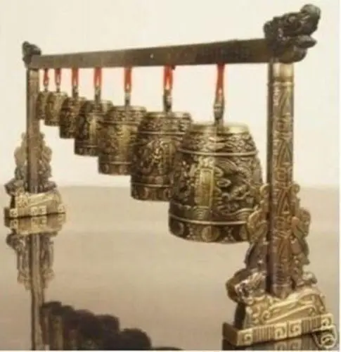 

Instrument Copper dragon Bell-Hammer Vintage Silver old copper Cheap Tibetan silver Decoration 100% real Tibetan Silver Brass