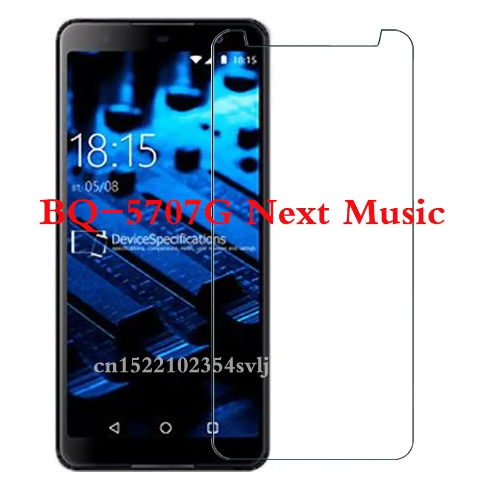 Tempered Glass for BQ BQ-5707G Next Music Smartphone Explosion-proof 9H Protective Film cover Screen Protector