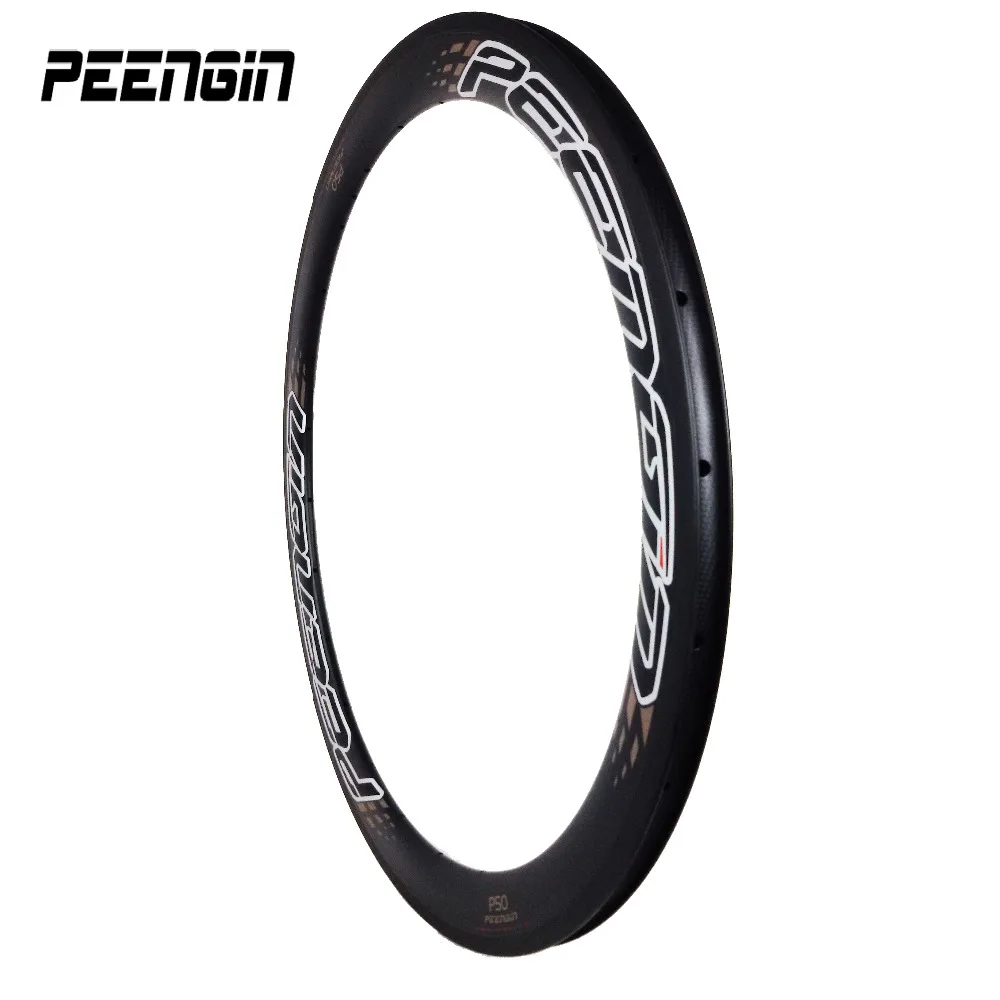 Hot Sell Cheap-Carbon-Road-Bike Rim 700C 50Mm Depth SectionRoad Cycling Wheel Clincher 23Mm Width Super Stiff Bicycle Components