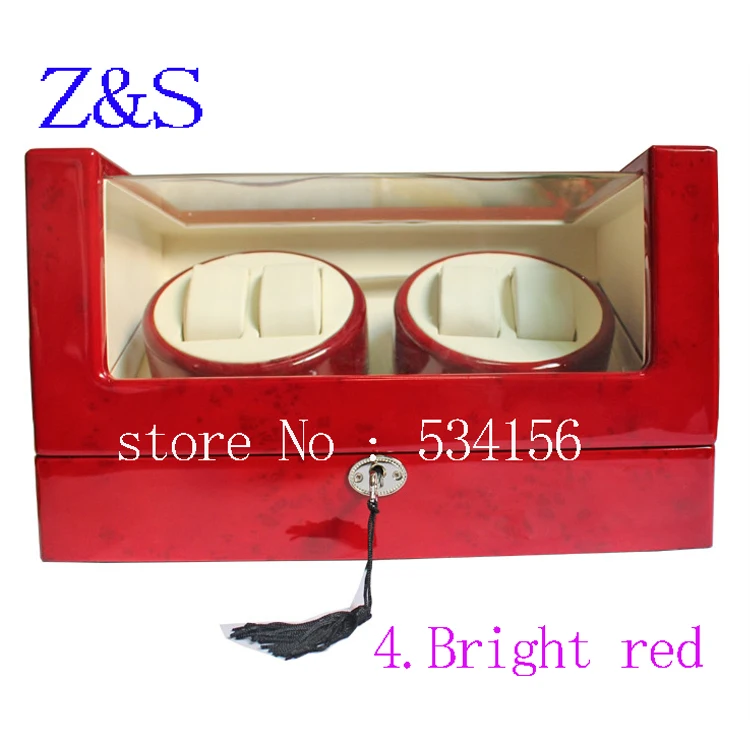 Free shipping wooden watch winder with high gloss piano paint,automatic watch winder organizer