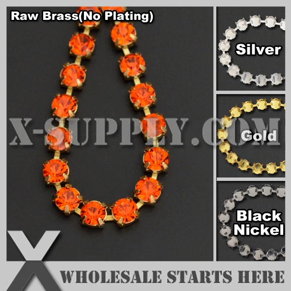 

SS22 5mm Round Rhinestone Cup Chain,Hyacinth Rhinestones For Jewelry,Garment,Bag,Shoe Decorations