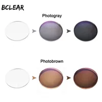 BCLEAR 1,56 gafas de sol fotocromáticas lentes ópticas miopía presbicia gafas de sol lente de visión única gris marrón camaleón