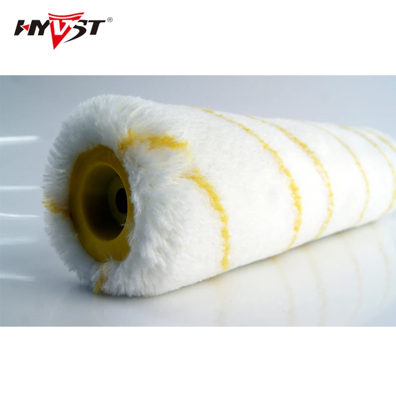 Paint roller head (9 inch) with yellow stripe brush  Suitable for airless paint roller SR300 and 6-8mm rod size Plain roller