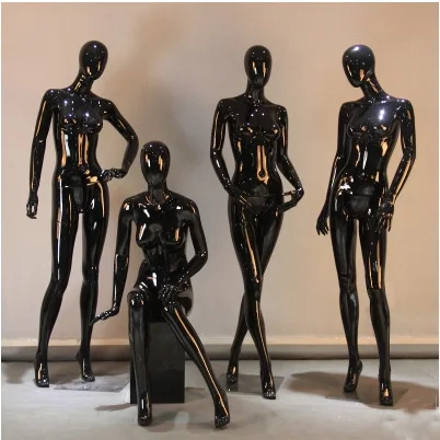 Best Quality Black&White Fiberglass Female Mannequin Full Body Model Made In China