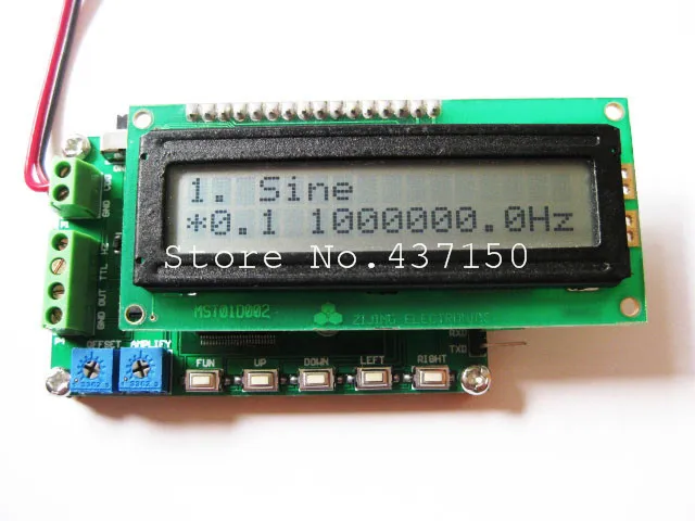 1PCS X ,DDS signal generator 0.1hz ~ 8Mhz Duty 1 ~ 99% 60MHz frequency counter, Free Shipping