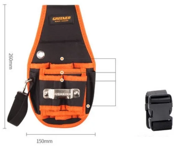 

CAMMITEVER Protable Drill Screwdriver Utility Kit Holder Top Quality Tool Bag Electrician Waist Pocket Tool Belt Pouch