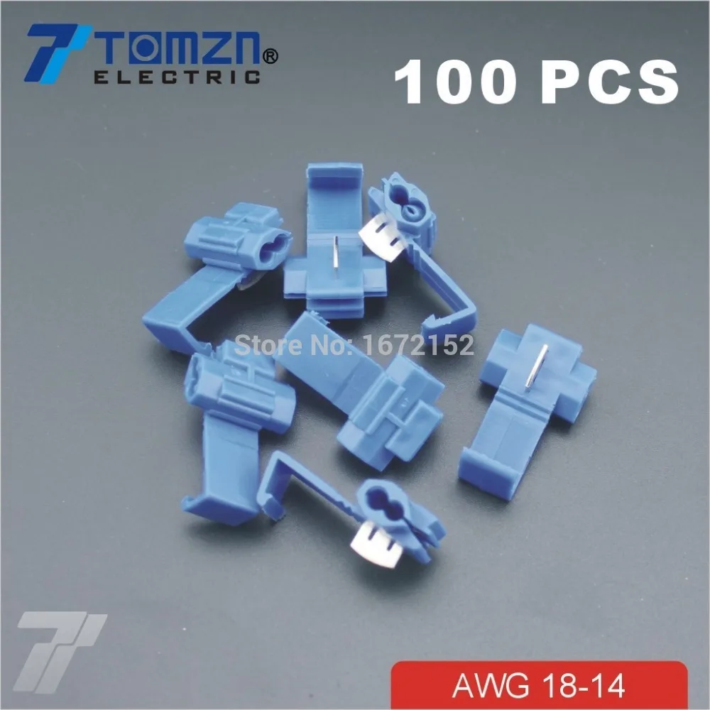 100 pcs Wire  terminals quick wiring connector cable clamp AWG 18-14