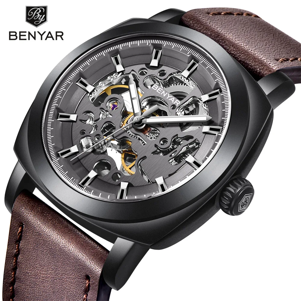 BENYAR Men\'s Watches Top Brand Luxury Business Automatic Mechanical Watch Men Waterproof Sport Wrist Watches Relogio Masculino