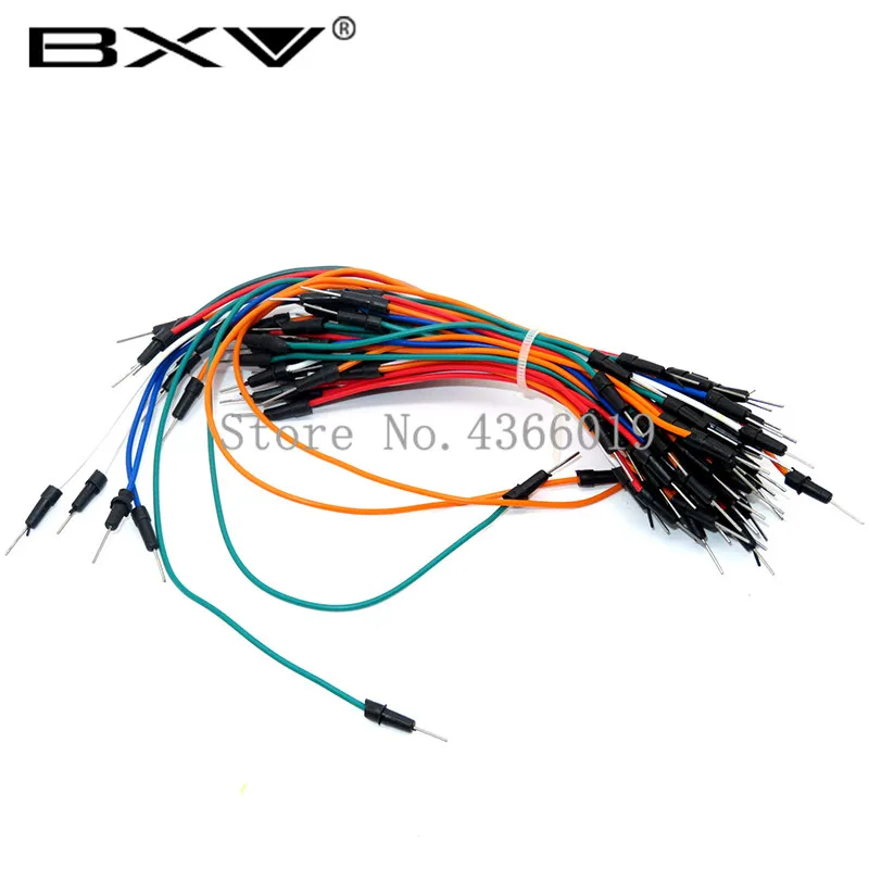 65pcs/Lot New Solderless Flexible Breadboard Jumper wires Cables Bread plate line