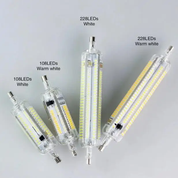 R7s Led 15W 118mm Lamps 360 degree 10W 78mm Lampadas Led R7s 3014SMD Leds Bulb Replace Halogen Lamp 20mm Diameter