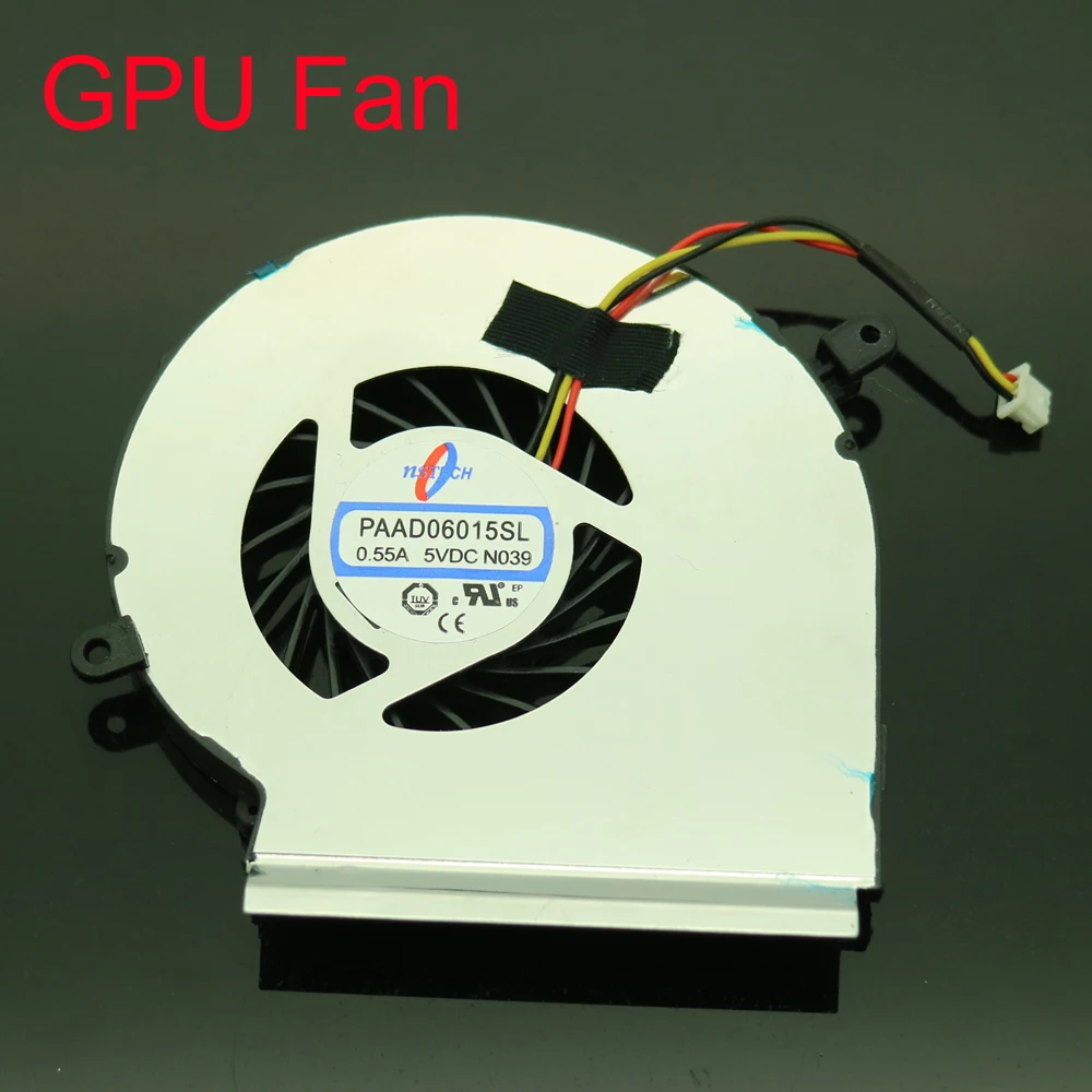 NEW PAAD06015SL DC5V 0.55A 3Pin Fan For MSI GE62 GE72 PE60 PE70 GL62 GE62MVR GE72MVR 7RG MS-16JC 16J9 MS-179C CPU GPU Cooler Fan