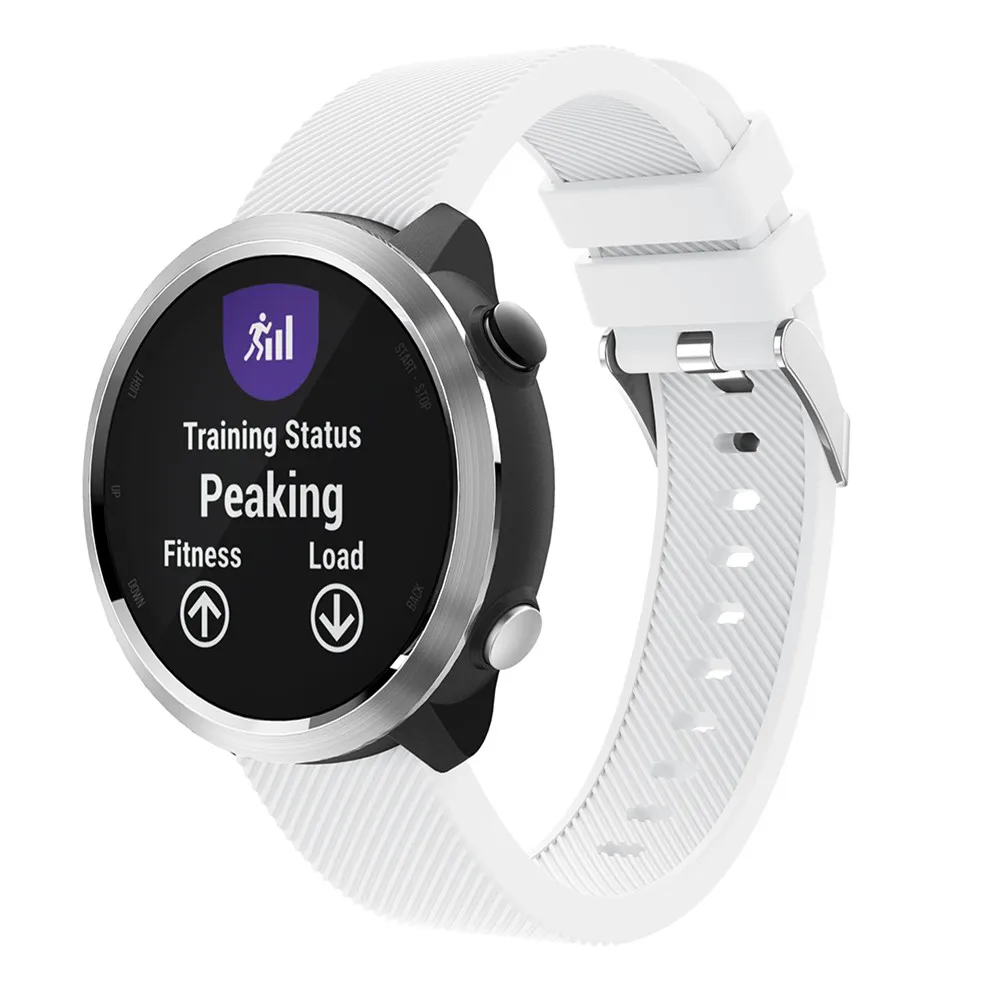 Correa de silicona suave para reloj Garmin Forerunner, 645, 245, 245M, accesorios de repuesto, pulsera de 20mm