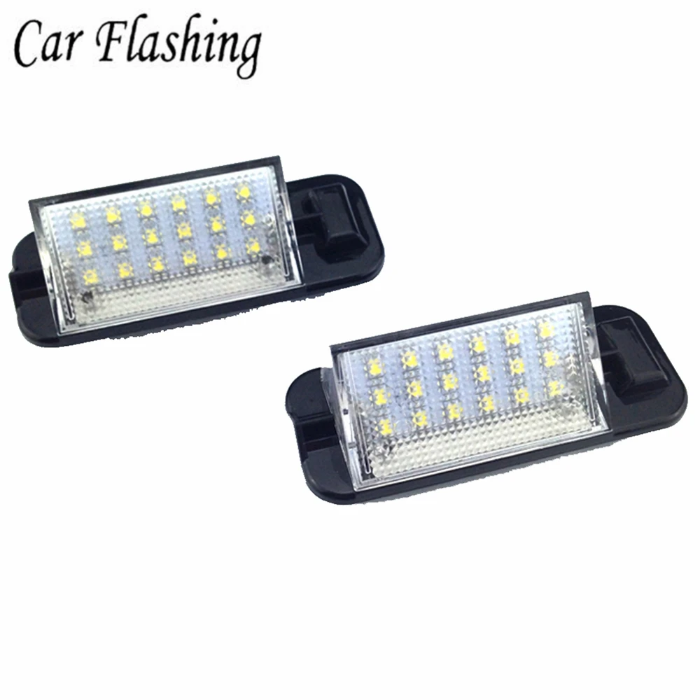 For BMW E36 Led License Plate Light 18SMD White 12v Number Plate Lamp Bulbs For BMW E36 318i 318is 318ti 325i M3,92-98