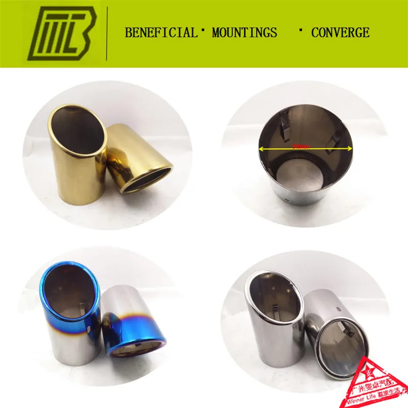 

Car-styling Resistance Muffler Modified Tip/Exhaust Pipe For Chevrolet MALIBU Tail Pipe Inlet 98mm. With Many Logos To Select