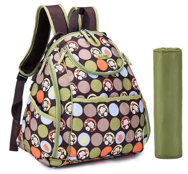 COLORLAND-mochila para pañales de bebé, bolsa de pañales multifuncional de gran capacidad, elegante, con cambiador, novedad