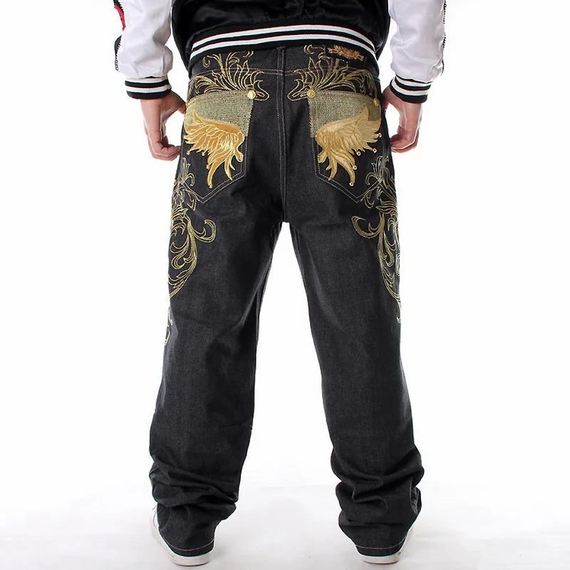 

Baggy Jeans Men Denim Pants Loose Streetwears Hip Hop Jeans Casual embroidery Skateboard Pants for Men Plus Size Jean Trousers