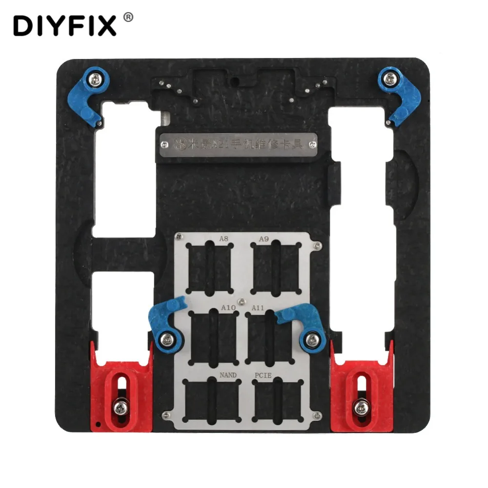 

DIYFIX Circuit Board PCB Holder Jig Fixture Work Station for iPhone 8 8P 7 6SP Logic Board A8 A9 A10 A11 Chip Repair Tools