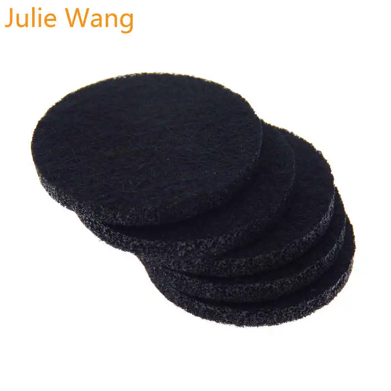 Julie Wang 20 pz Variopinto Rotondo Piazza Feltro Pastiglie Per Olio Essenziale Diffusore Medaglione Profumo Aromaterapia FAI DA TE Accessori Dei