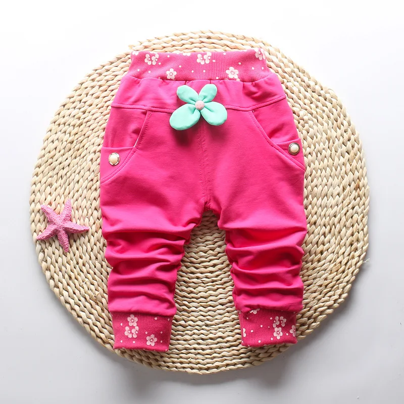 2018 New Spring Autumn Baby Girls Pants Cotton Trousers Korean Harem Pants 0-3 year Children Girls Pants