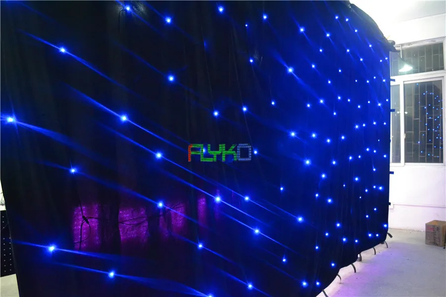 Free shipping 3x6m amazing flexible indoor led vision party curtain