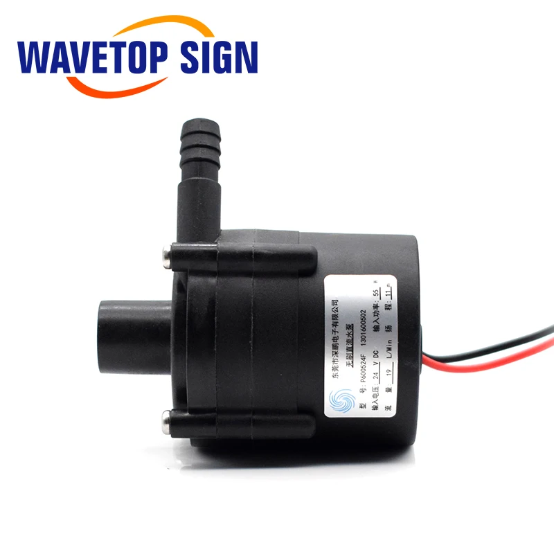 Pompa acqua WaveTopSign P600524F tensione 24VDC 48W flusso 20L/min ascensore 11m per refrigeratore d'acqua Laser CW5000