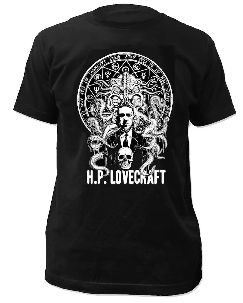 

Новая мода H.P. Черная футболка Lovecraft - Impact Originals-Новая