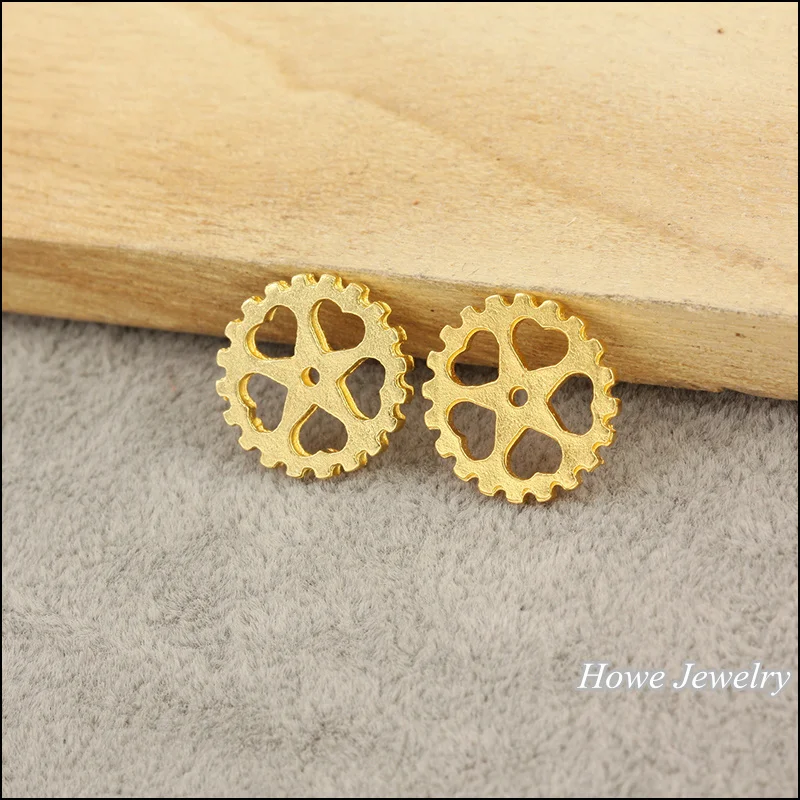 

Wholesale 90 pcs Alloy Gold-color Jewelry Gear Pendants charms for bracelet necklace DIY jewelry making