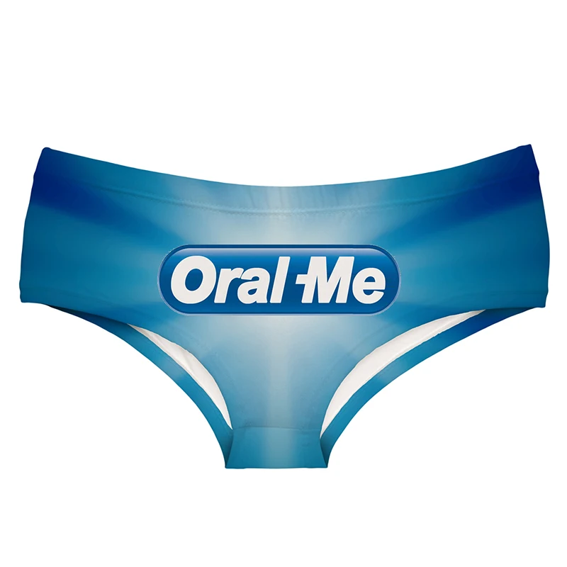 DeanFire Oral Me nadruk kreskówkowy bielizna damska bielizna Super miękkie seksowne majtki Kawaii piękne kobiece figi Push Up stringi