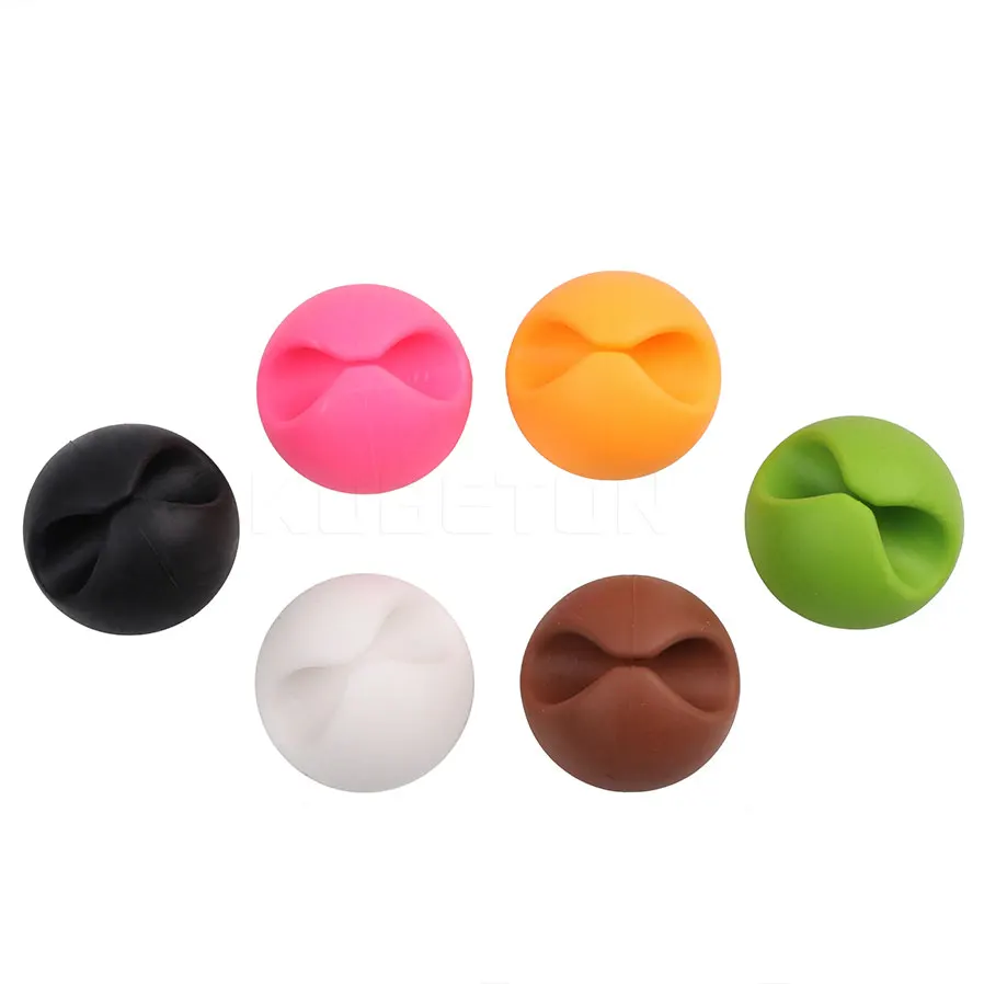 Cable de plástico duro negro, organizador de cables, Clip ordenado, Cargador USB, soporte de Cable para Cable de escritorio, abrazadera fija, alta calidad, 50 unidades