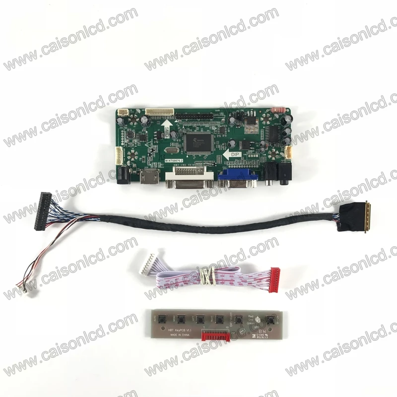 NT68676 LCD controller board support  DVI VGA AUDIO for 15.6 inch 1920x1080 WLED LVDS LCD panel 3.3 V easy diy repair