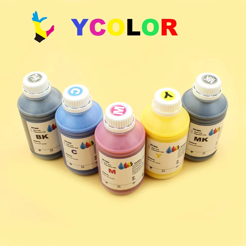 DGYCJLFP 500ML/bottle Waterbased Pigment ink for Canon PFI 303 703 ink cartridge for Canon IPF 810 820 815 825 printer