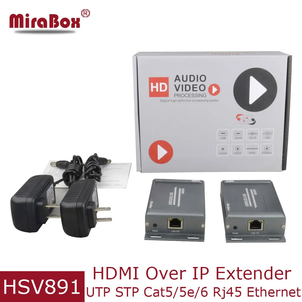 Imagem -06 - Mirabox-extensor Hdmi Rj45 Hdreceiver Cabo Ethernet Cat5e Extensor de Áudio Cat6 Tcp ip ip ip