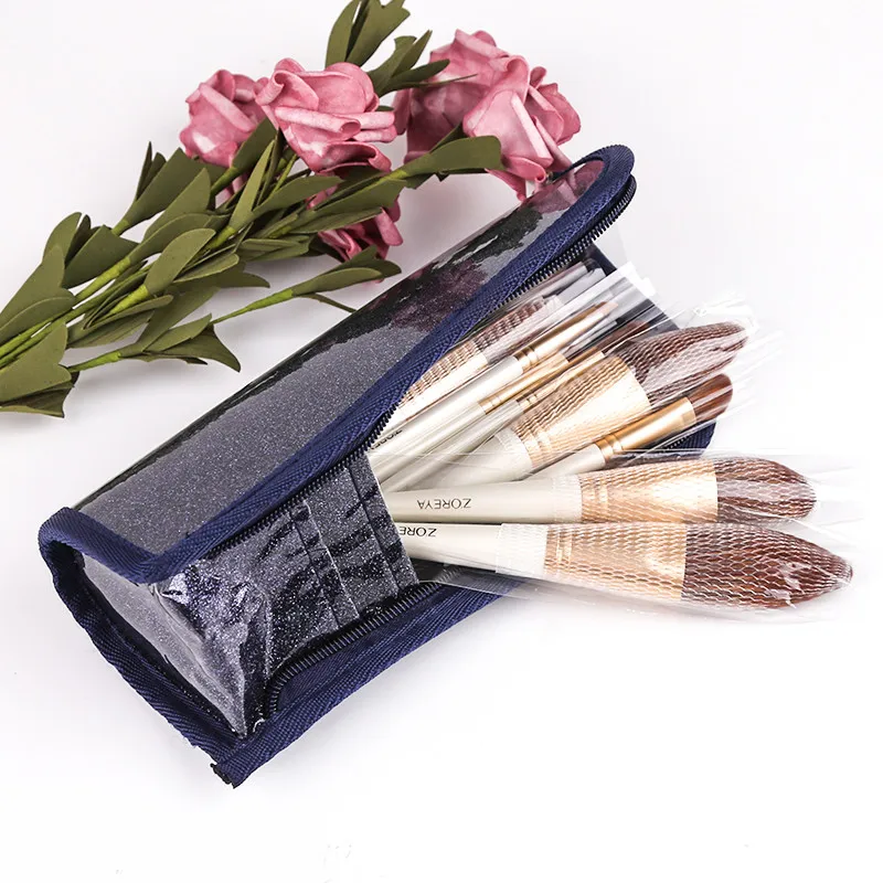 Zoreya Brand 15pcs White Makeup Brushes Soft Synthetic Fiber Highlighter Eye Shadow Powder Cosmetic Set Blend Eyelash Eyebrow