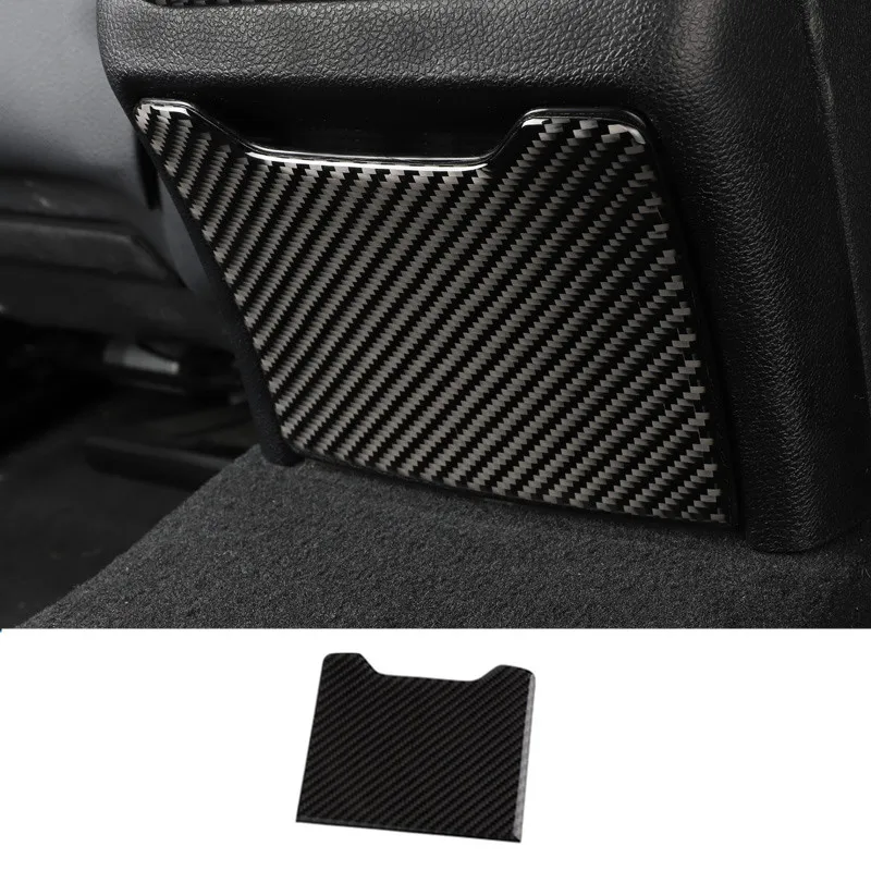 Carbon Fiber Rear Air Outlet Sequins Trim For Mercedes Benz E Class W213 2016-2018 Rear Cigarette Lighter Panel Decoration