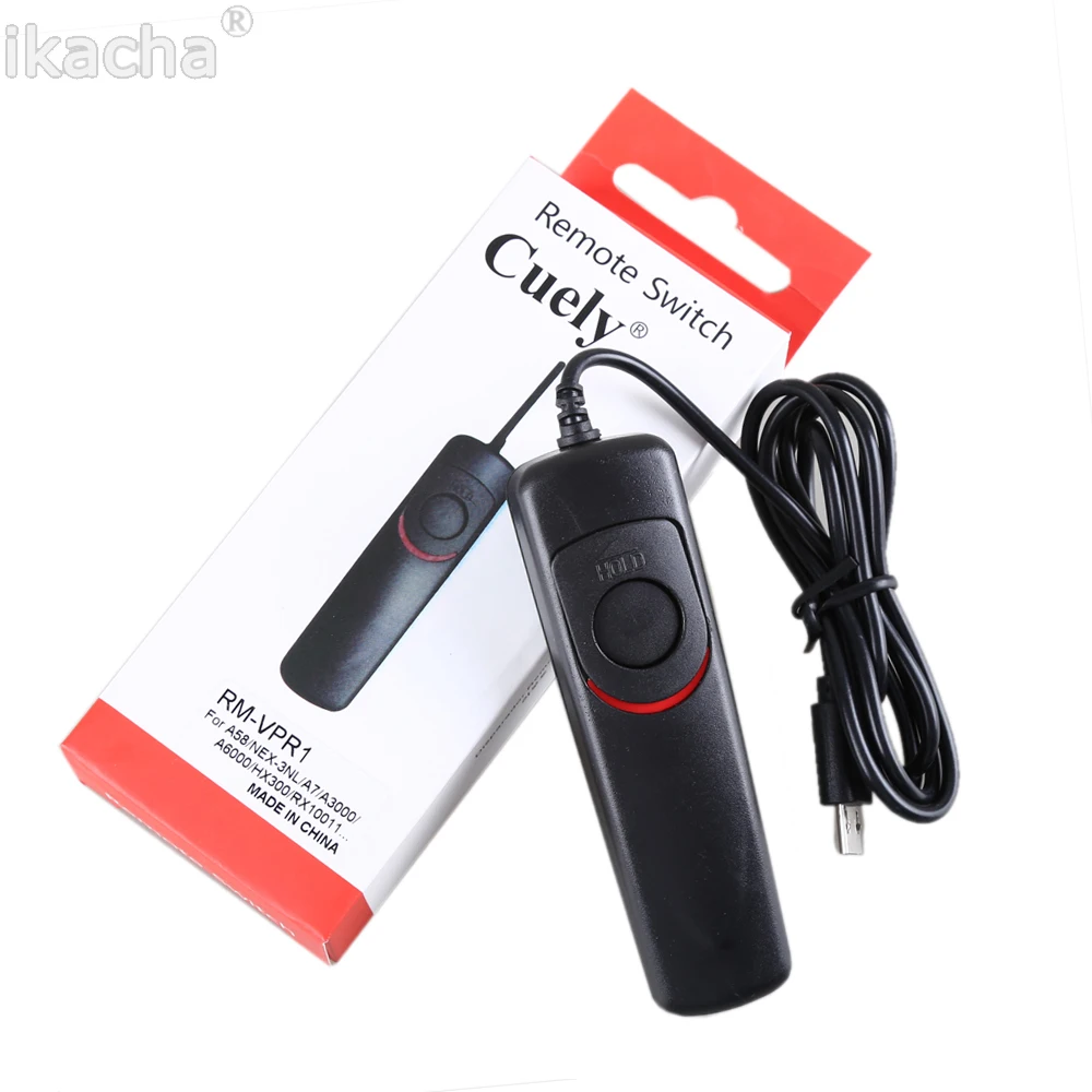 Novo RM-VPR1 com fio liberação remota do obturador para sony alpha a7 a7r a7ii a3000 a5000 a6000 SLT-A58 NEX-3NL DSC-HX300 interruptor da câmera