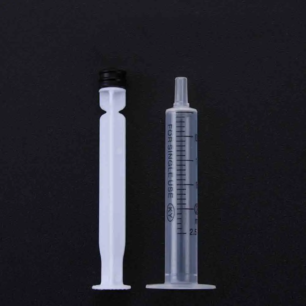 50pcs Disposable Plastic sterile injection syringe, Liquid Syringe with Needle 1/2.5/5/10/20/30ml for Industrial use