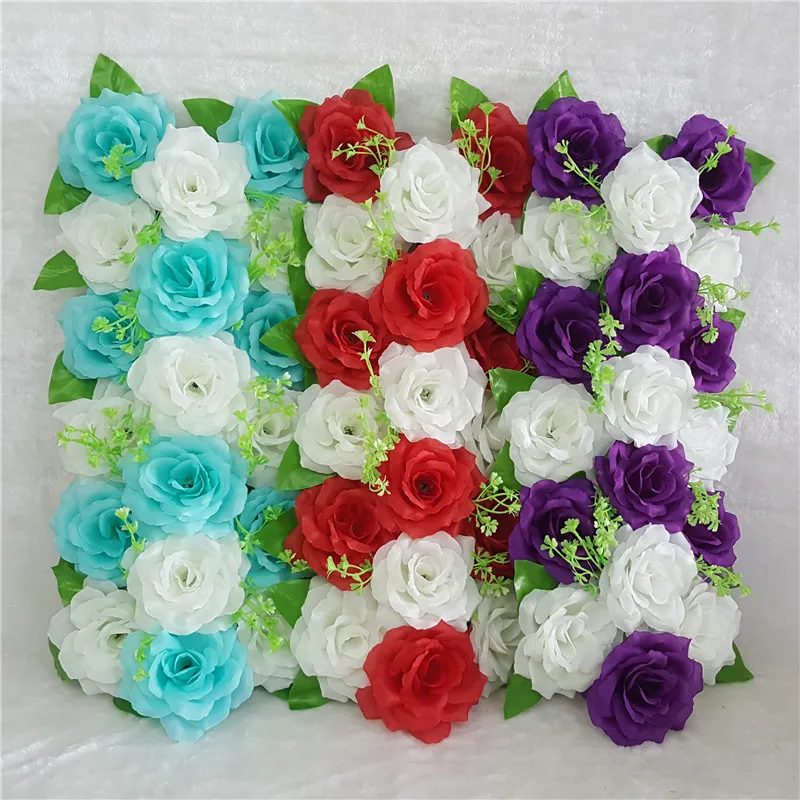 Artificial Silk Flower Wall, Wedding Decoration, Road Lead, Stand Platform, Silk Wreath, 1Pc Simulation