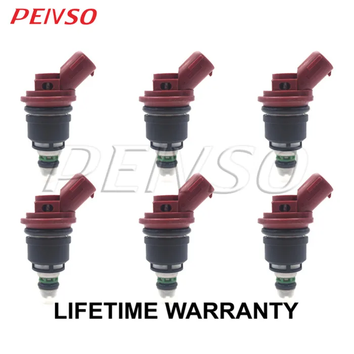 

PEIVSO 6pcs 16611-AA140 16611-AA141 Fuel Injector For SUBARU SVX 3.3L H6 1992~1997