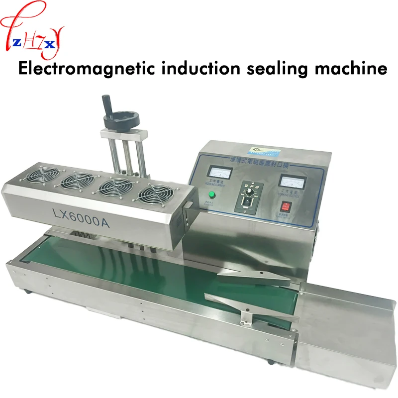 

1PC Automatic continuous electromagnetic induction sealing machine LX6000A electromagnetic induction sealing machine 220V 3.6KW