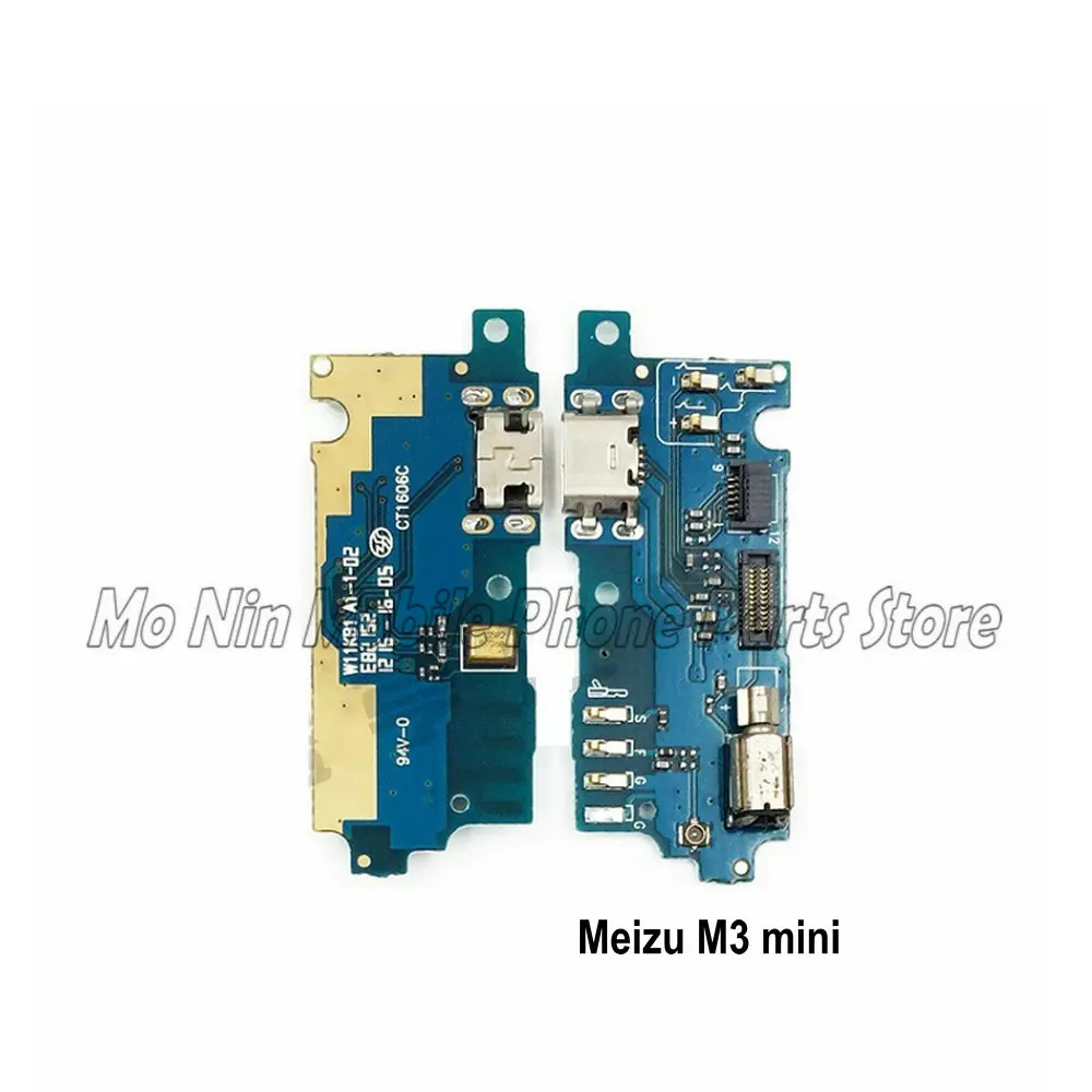 New Microphone Module+USB Charging Port Board Flex Cable Connector Parts For Meizu M3 mini M3mini Replacement